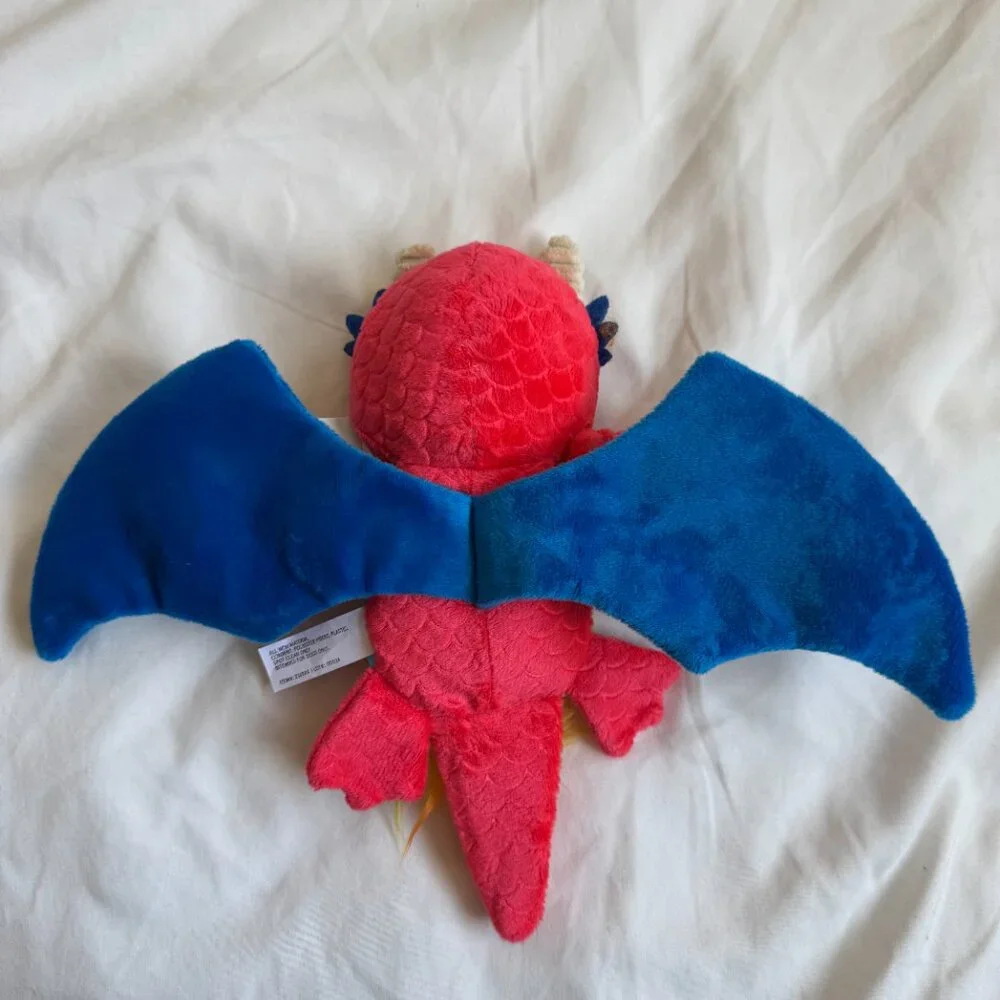 NWT Bark Box WETBEARD THE DRAGON Plush Dog Toy, Blue + Red, Large (50+ lbs)
